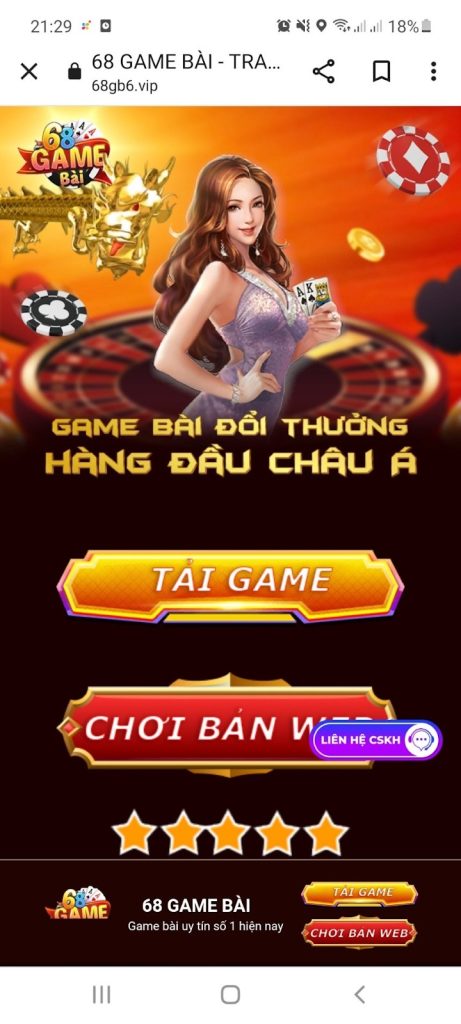 Chọn “tải game”