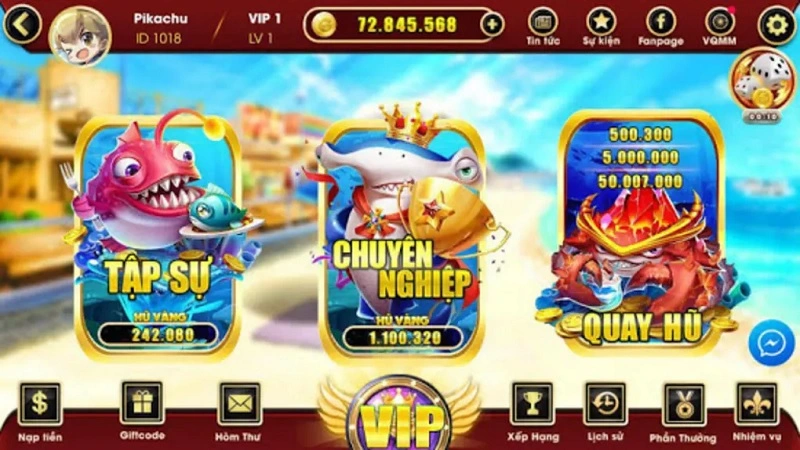 Đa dạng thể loại game tại bancazui