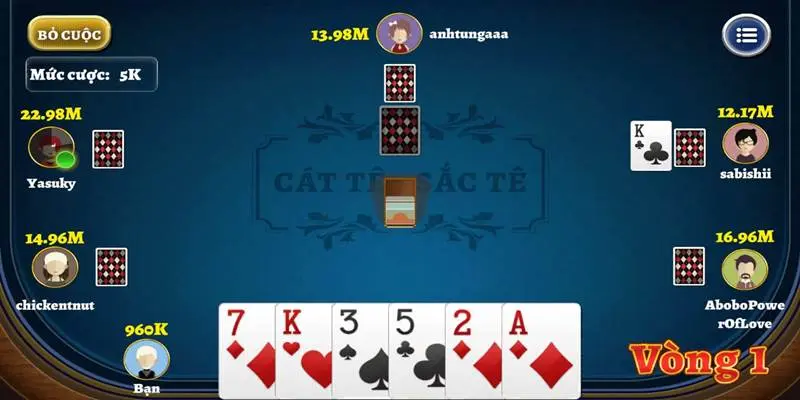 Chi tiết cách chơi bài catte tại cổng game